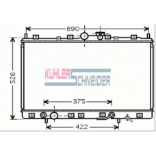 0502011 KUHLER SCHNEIDER Радиатор, охлаждение двигател