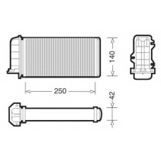 1228011 CTR Теплообменник, отопление салона