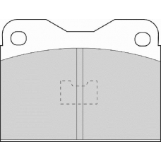 FD489A NECTO Комплект тормозных колодок, дисковый тормоз