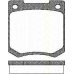 8110 10425 TRISCAN Комплект тормозных колодок, дисковый тормоз