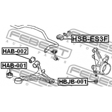 HSB-ES3F FEBEST Опора, стабилизатор