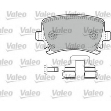 598752 VALEO Комплект тормозных колодок, дисковый тормоз