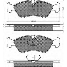 10142 BSF Комплект тормозных колодок, дисковый тормоз