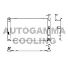 105250 AUTOGAMMA Радиатор, охлаждение двигателя