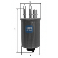 24.459.00 UFI Топливный фильтр