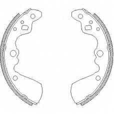 Z4019.00 WOKING Комплект тормозных колодок