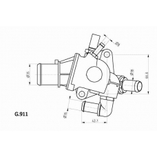 G.911.88 BEHR Термостат, охлаждающая жидкость