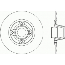 BDR1461.10 OPEN PARTS Тормозной диск