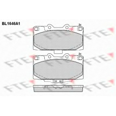 BL1646A1 FTE Комплект тормозных колодок, дисковый тормоз