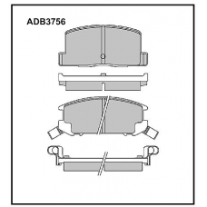ADB3756 Allied Nippon Тормозные колодки