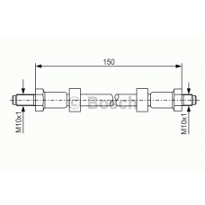 1 987 476 141 BOSCH Тормозной шланг