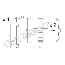 KIT.084 fri.tech. Комплектующие, колодки дискового тормоза