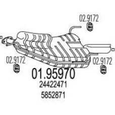 01.95970 MTS Глушитель выхлопных газов конечный