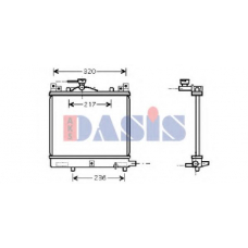 320420N AKS DASIS Радиатор, охлаждение двигателя