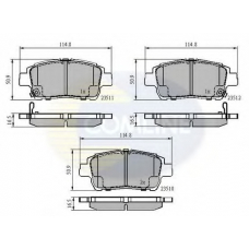 CBP3901 COMLINE Комплект тормозных колодок, дисковый тормоз