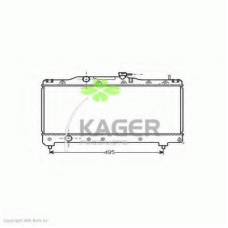 31-1086 KAGER Радиатор, охлаждение двигателя