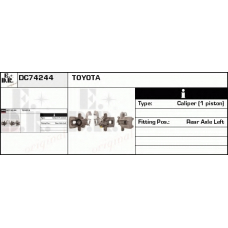 DC74244 EDR Тормозной суппорт