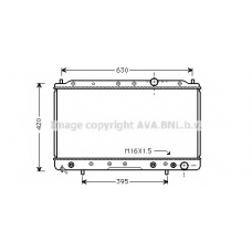 MTA2083 AVA Радиатор, охлаждение двигателя