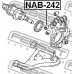 NAB-242 FEBEST Втулка, рычаг колесной подвески
