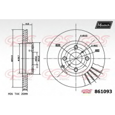 861093.6880 MAXTECH Тормозной диск