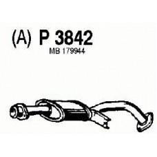 P3842 FENNO Средний глушитель выхлопных газов