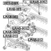 LRAB-004Z FEBEST Втулка, рычаг колесной подвески
