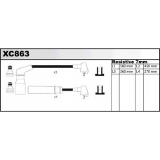 XC863 QUINTON HAZELL Комплект проводов зажигания