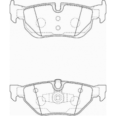 FD7198A NECTO Комплект тормозных колодок, дисковый тормоз