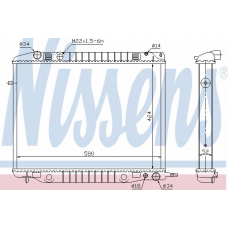 63011 NISSENS Радиатор, охлаждение двигателя