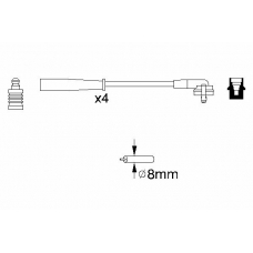 0 986 356 887 BOSCH Комплект проводов зажигания