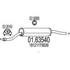01.63540 MTS Глушитель выхлопных газов конечный