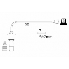 0 986 356 991 BOSCH Комплект проводов зажигания