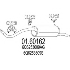 01.60162 MTS Глушитель выхлопных газов конечный