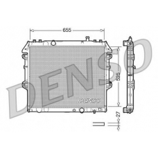 DRM50039 DENSO Радиатор, охлаждение двигателя