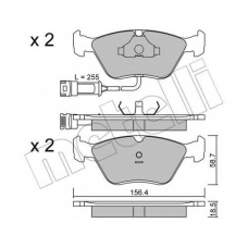 22-0205-1 METELLI Комплект тормозных колодок, дисковый тормоз