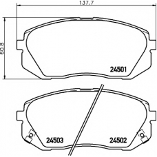 8DB 355 012-961 HELLA PAGID Комплект тормозных колодок, дисковый тормоз