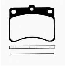 J PA-605AF JAPANPARTS Комплект тормозных колодок, дисковый тормоз