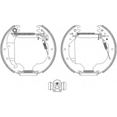 8DB 355 004-301 HELLA Комплект тормозных колодок