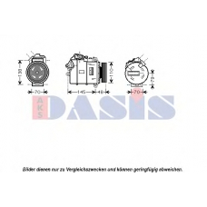 850358N AKS DASIS Компрессор, кондиционер