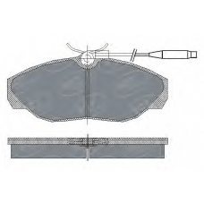 SP 182 PR SCT Комплект тормозных колодок, дисковый тормоз