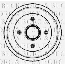 BBR7054 BORG & BECK Тормозной барабан