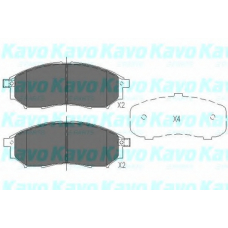 KBP-6567 KAVO PARTS Комплект тормозных колодок, дисковый тормоз