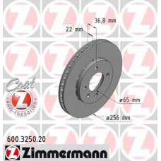 600.3250.20 ZIMMERMANN Тормозной диск