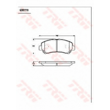 GDB7783 TRW Комплект тормозных колодок, дисковый тормоз