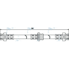 HOS3380 APEC Тормозной шланг