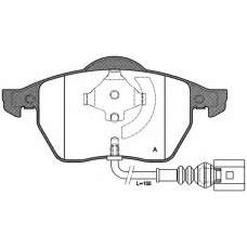 BPA0390.41 OPEN PARTS Комплект тормозных колодок, дисковый тормоз