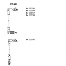 600/267 BREMI Комплект проводов зажигания
