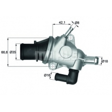 TI 125 88 MAHLE Термостат, охлаждающая жидкость