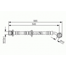 1 987 481 561 BOSCH Тормозной шланг