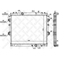 10-26341-SX STELLOX Радиатор, охлаждение двигателя